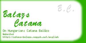 balazs catana business card
